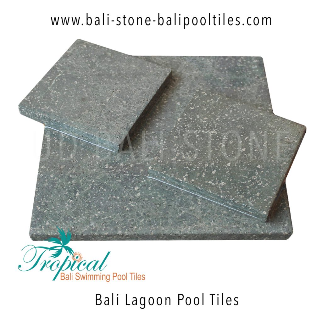 bali green swimming pool tiles from www.bali-stone-balipooltiles.com